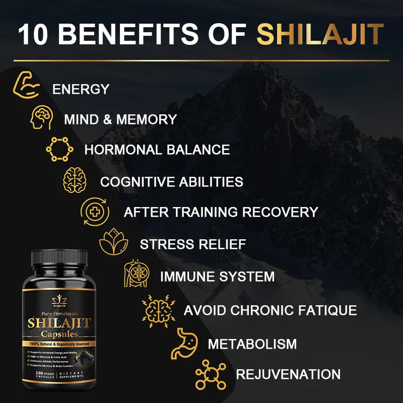 SNGHWE | Pure Himalayan ShilajitCapsules | Energy, Strength & Immunity Support