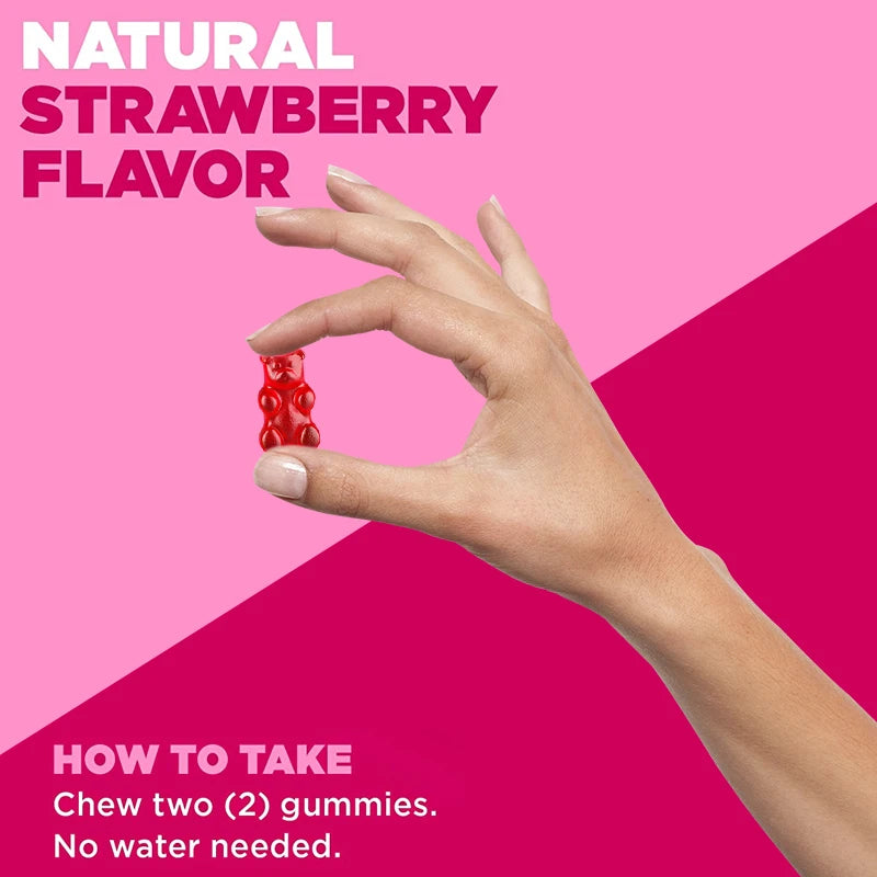 Xemenry | Hair, Skin & Nail Gummies with Biotin & Collagen | Supports Healthy Hair & Skin, Gluten-Free | 60 Gummies