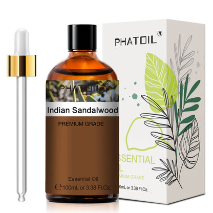 PHATOIL 100ml Natural Essential Oil For Skin Aromatherapy Diffuser Eucalyptus Lavender Vanilla Rose Fragrance Essential Oils