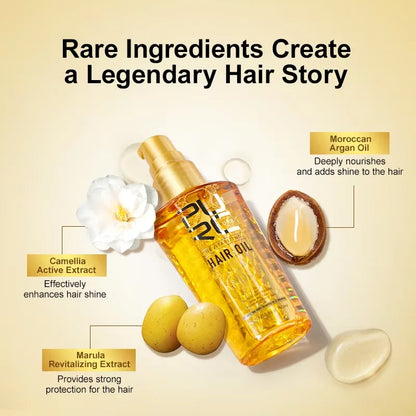 PURC Morocco Argan Oil Nourishing Hair Oil Smoothing Shine Soft Hair Serum Repair Damaged Frizz Dry Hair Treatment Hair Care