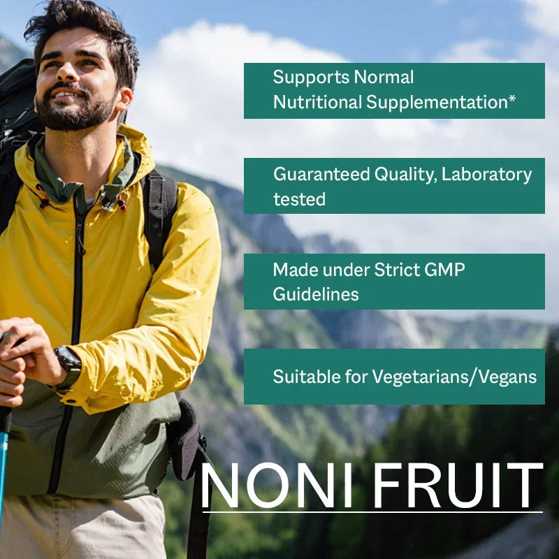 GREVIP | Noni Fruit with BioPerine® 6000mg | Immunity, Skin Health, Energy, Endurance | 60 Capsules