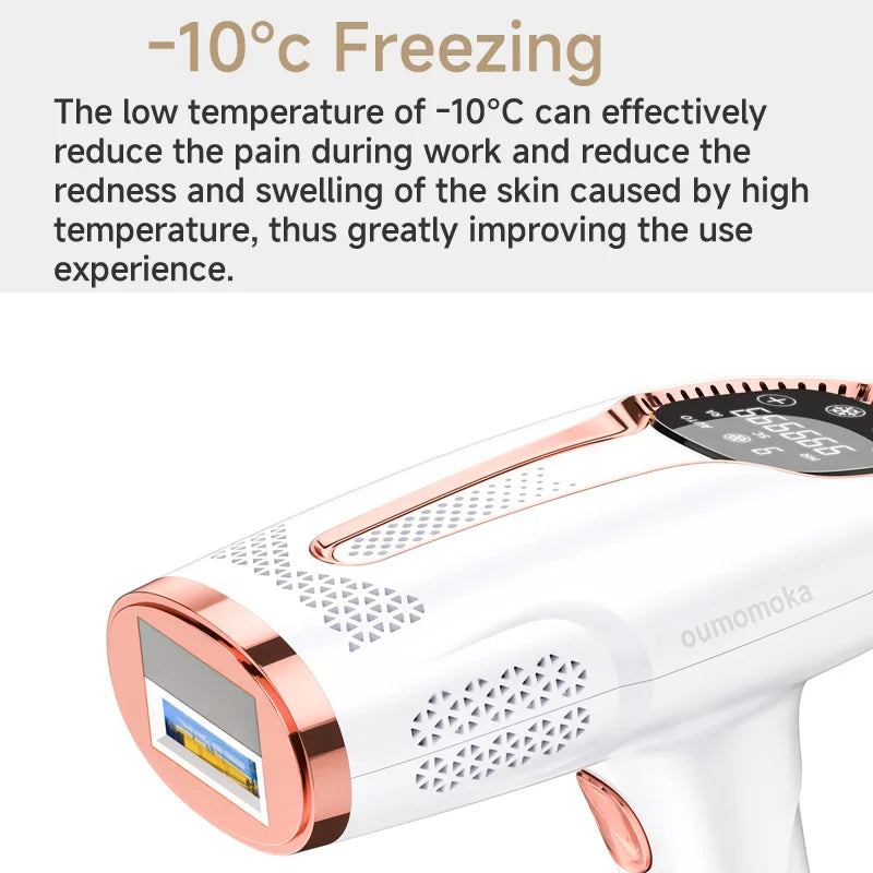 Permanent IPL Laser Hair Remover | Vibration Shaver | Facial & Body Use for Men & Women