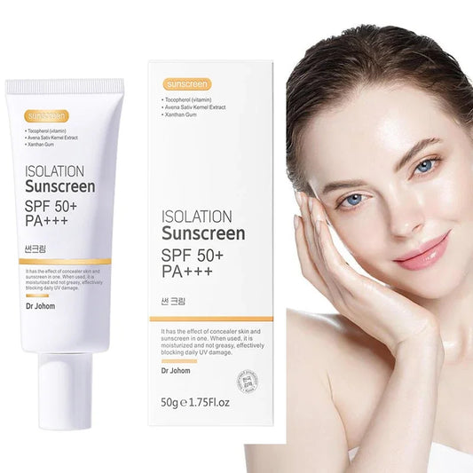 Sunscreen Cream SPF 50+ | Long-Lasting, Waterproof & Non-Sticky UV Protection | Moisturizing Sunblock for Face & Body
