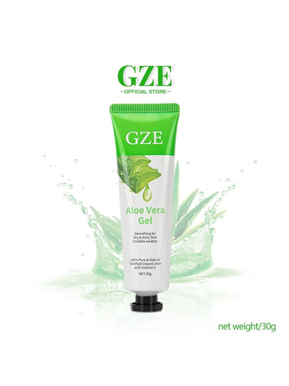GZE 99% Aloe Soothing Gel Premium Nature Pure Aloe Vera Gel - For Face & Dry Skin, Aloe Vera Gel Sunburn Relief,Skin Moisturizer