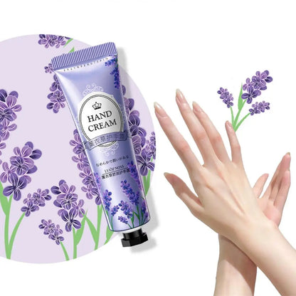 Hand Cream Hydrating Moisturizing Lavender Rose Blossom Essential Oil Deep Repairing Smoothing Hand Care Cream