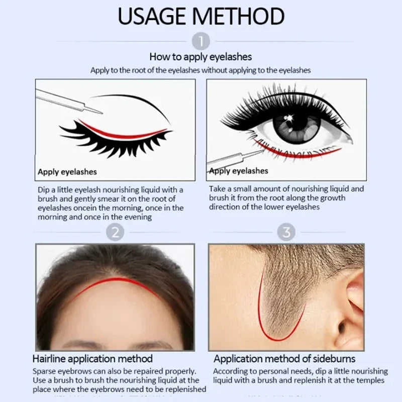 Eyebrow & Eyelash Growth Serum | Follicle Nourishing, Lash Enhancer, Lengthening & Thickening