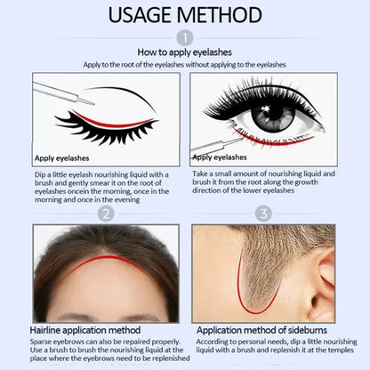 Eyebrow & Eyelash Growth Serum | Follicle Nourishing, Lash Enhancer, Lengthening & Thickening
