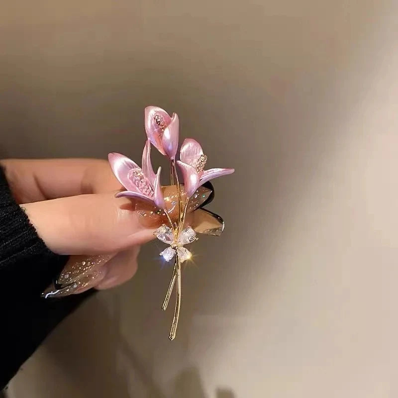 Small Turtle Rhienstone Brooches For Women Girls Boys Colorful Blue Crystal Cubic Zircon Animal Pin Fashion Alloy Accessories