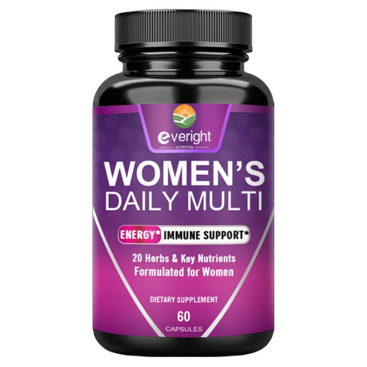 Everight | Women’s Daily Multivitamin with Biotin & Zinc | Energy & Immune Health Support