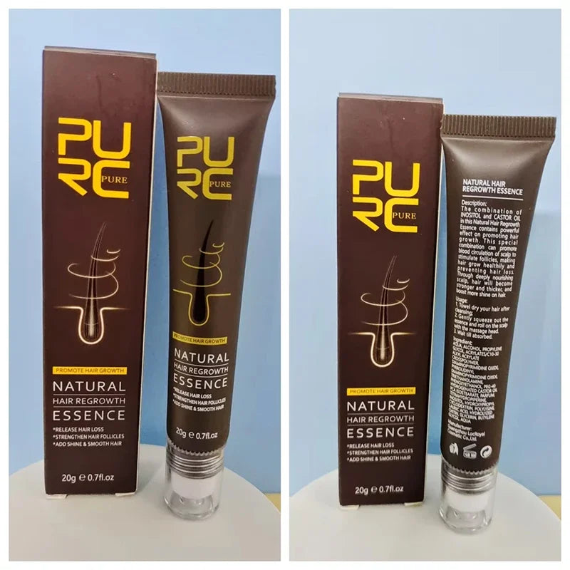 PURC Natural Hair Regrowth Essence Ginger Hair Growth Serum Hair Loss Treatment Hair Growth Products for Men Women Hair Care