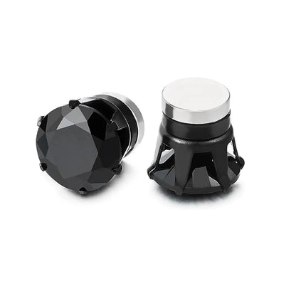 2PCS Magnetic Ear Clips Stud Earrings Non Piercing Strong Magnet Fake Piercing Women Men Jewelry Clip Earrings for Kids Girls