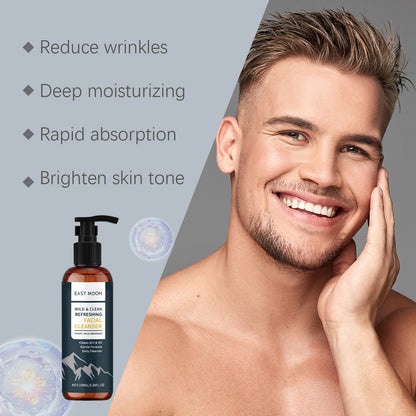 East Moon | Honey & Wild Geranium Facial Cleanser | Gentle Cleansing, Oil Control & Skin Refreshing