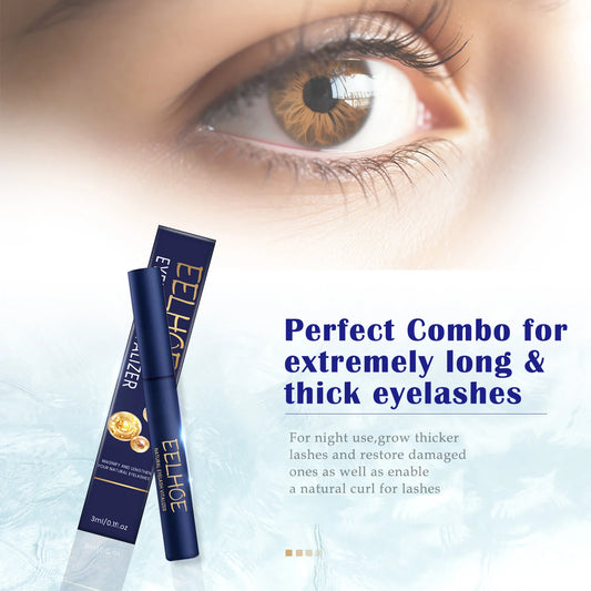 EELHOE | Eyelash Growth Serum | Eyebrow Enhancement, Lash Extension, Follicle Nutrition, Thicker Eyelashes | Liquid