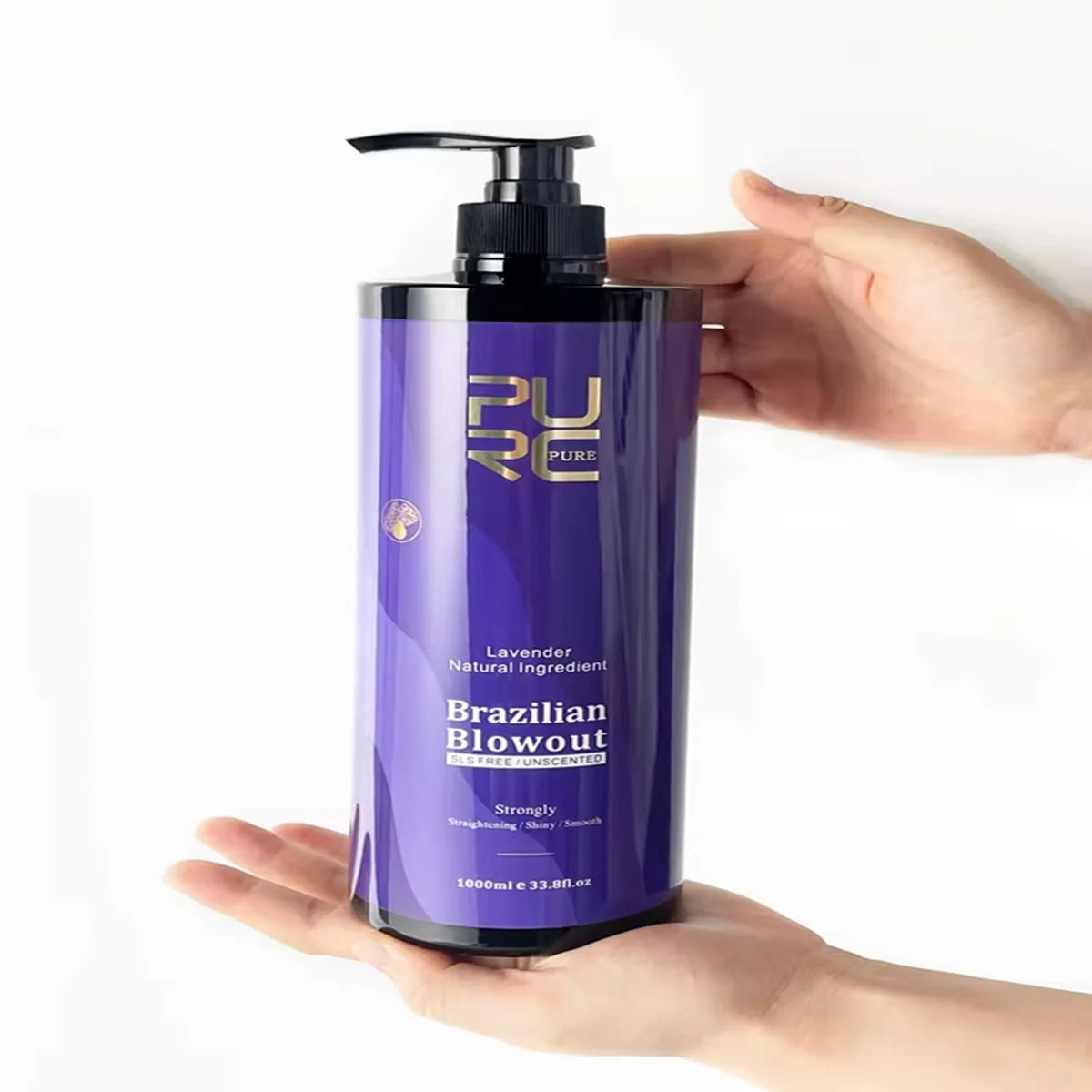 PURC Lavender 12% Brazilian Keratin Straightening Treatment Curly Hair Straighten Smoothing Cream Professional Salon Products
