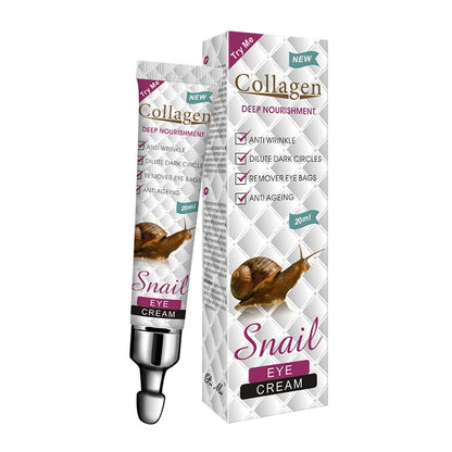 Snail Collagen Eye Cream | Firming, Moisturizing, Anti-Dark Circles, Eye Bag Removal | Skin Care for Eyes