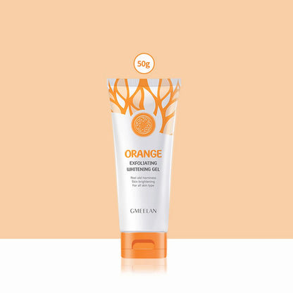 GMEELAN Orange Exfoliating Whitening Gel | Gentle Peeling & Dead Skin Removal | Brightening, Hydrating & Moisturizing | 50g