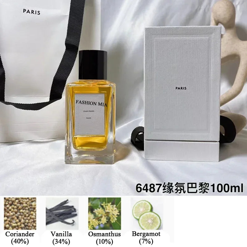 100ml High Quality Brand Men Perfume Long Lasting Fragrance Floral Woody Body Spray Cologne Unisex Perfume Deodorants Gifts
