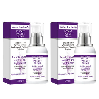 Water Ice Levin Instant Face Lift Cream | Rapid Wrinkle Smoothing & Skin Tightening | With Hyaluronic Acid | 50ml