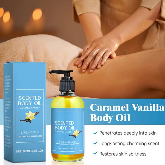 Vanilla Body Massage Oil Improve Moisturizing Relieve Stress Strengthen Nourishing Muscle Relaxing Body SPA Plant Essential Oils