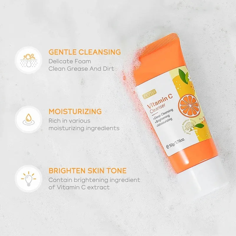 Fenyi | Vitamin C & Cherry Blossom Cleanser | Deep Cleansing, Moisturizing & Blackhead Care