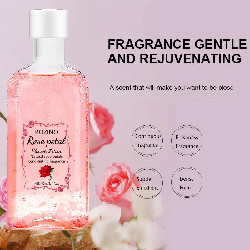 Rose Body Wash Lasting Fragrance Foam Thick Cleaning Power Strong Moisturizing Brightening Improving Rough Tender Skin