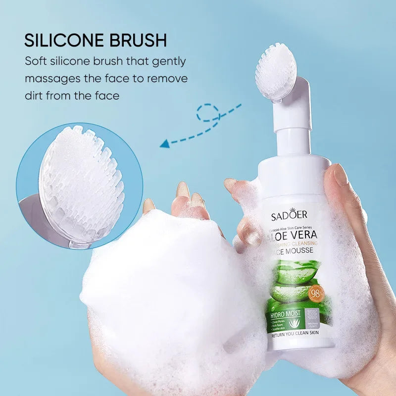 SADOER | Curacao Aloe Vera Face Mousse | Hydrating, Soothing & Skin Refreshing