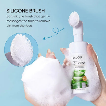 SADOER | Curacao Aloe Vera Face Mousse | Hydrating, Soothing & Skin Refreshing