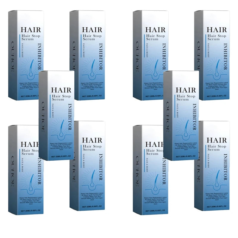 Permanent Hair Inhibiting Serum Stop Hair Growth Body Underarm Legs Arms Moisturize Whitening Powerful Painless Depilatory Serum