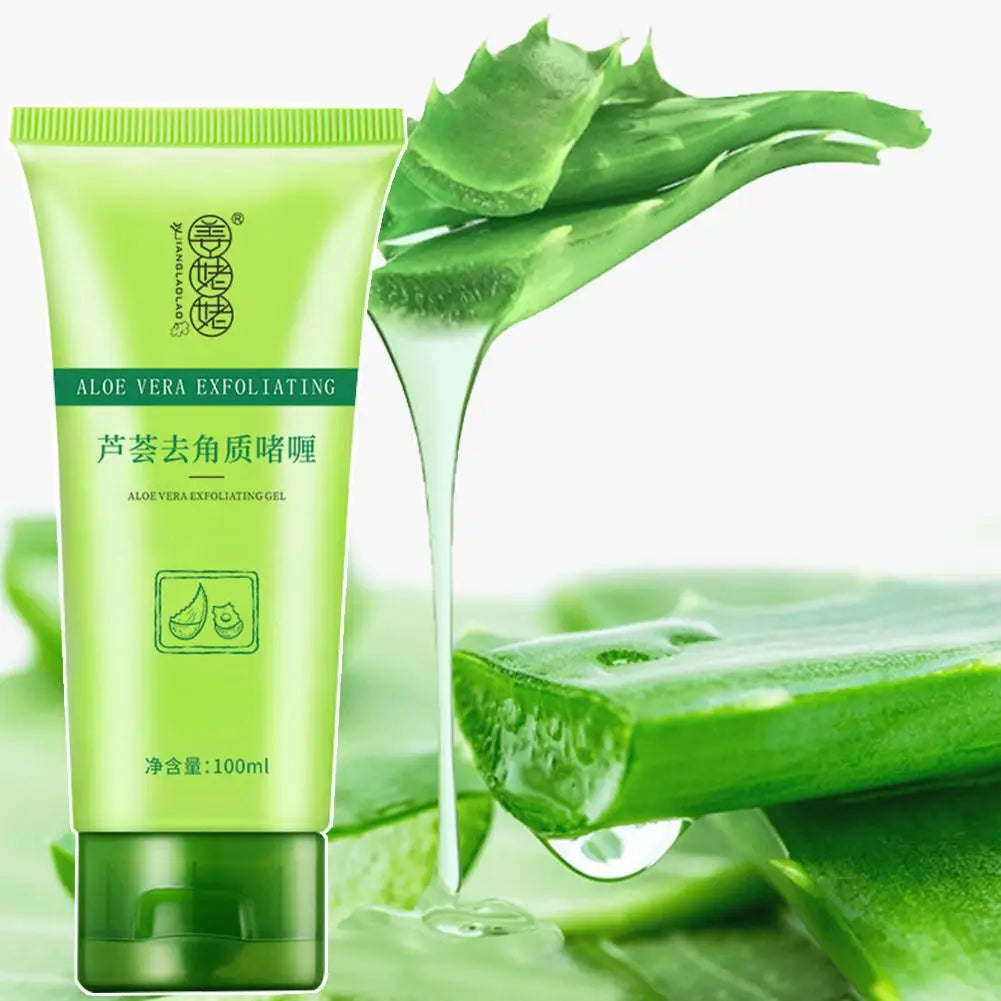Aloe Vera Facial Exfoliating Gel | Deep Cleansing Scrub for Blackhead Removal, Pore Tightening & Moisturizing | 30g–100g