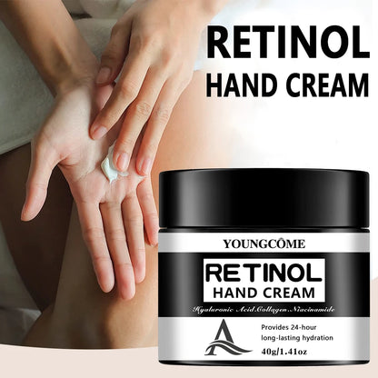 Retinol Anti-Aging Hand Cream ,Wrinkle Removal & Firming Hand Moisturizer,Brightens Skin,Lifts & Smooths Fine Lines,Whitening