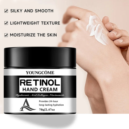 Retinol Anti-Aging Hand Cream ,Wrinkle Removal & Firming Hand Moisturizer,Brightens Skin,Lifts & Smooths Fine Lines,Whitening