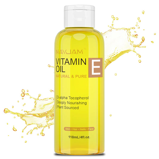 MAYJAM Vitamin E Oil | Natural & Pure | Moisturizing & Brightening Skincare | Face & Body Care | 118ml / 236ml