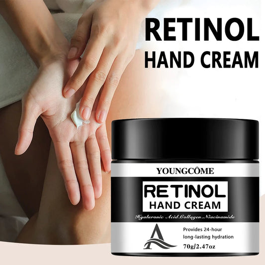 Retinol Anti-Aging Hand Cream ,Wrinkle Removal & Firming Hand Moisturizer,Brightens Skin,Lifts & Smooths Fine Lines,Whitening