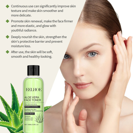 Aloe Vera Toner Serum | Hydration, Oil Control & Rejuvenating Skincare | Smooth & Refreshing | 100ml