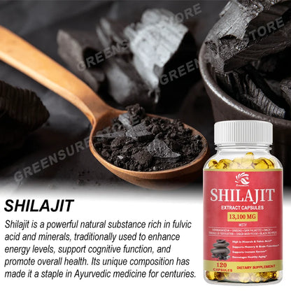 Greencure | Shilajit Extract Capsules | Energy, Stamina & Cognitive Support