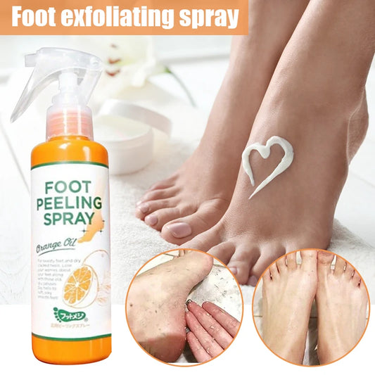 100ML Foot Peeling Spray Nourish Moisturizing Elbow Exfoliating Essence Dead Skin Remover Pedicure Foot Care Tool