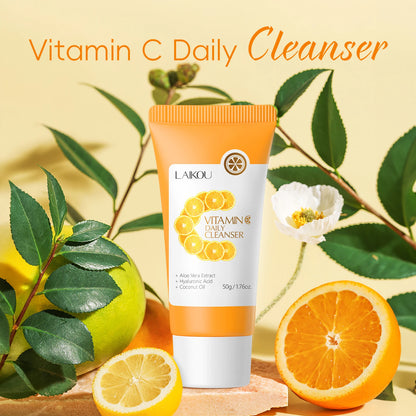 LAIKOU | Vitamin C, Aloe Vera & Hyaluronic Acid | Brightening & Deep Cleansing