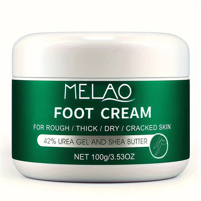 MELAO Urea Cream Salicylic Acid Foot for Dry Cracked Feet Heels Knees Hands Repair Treatment,Moisturizer Dead Skin Remover