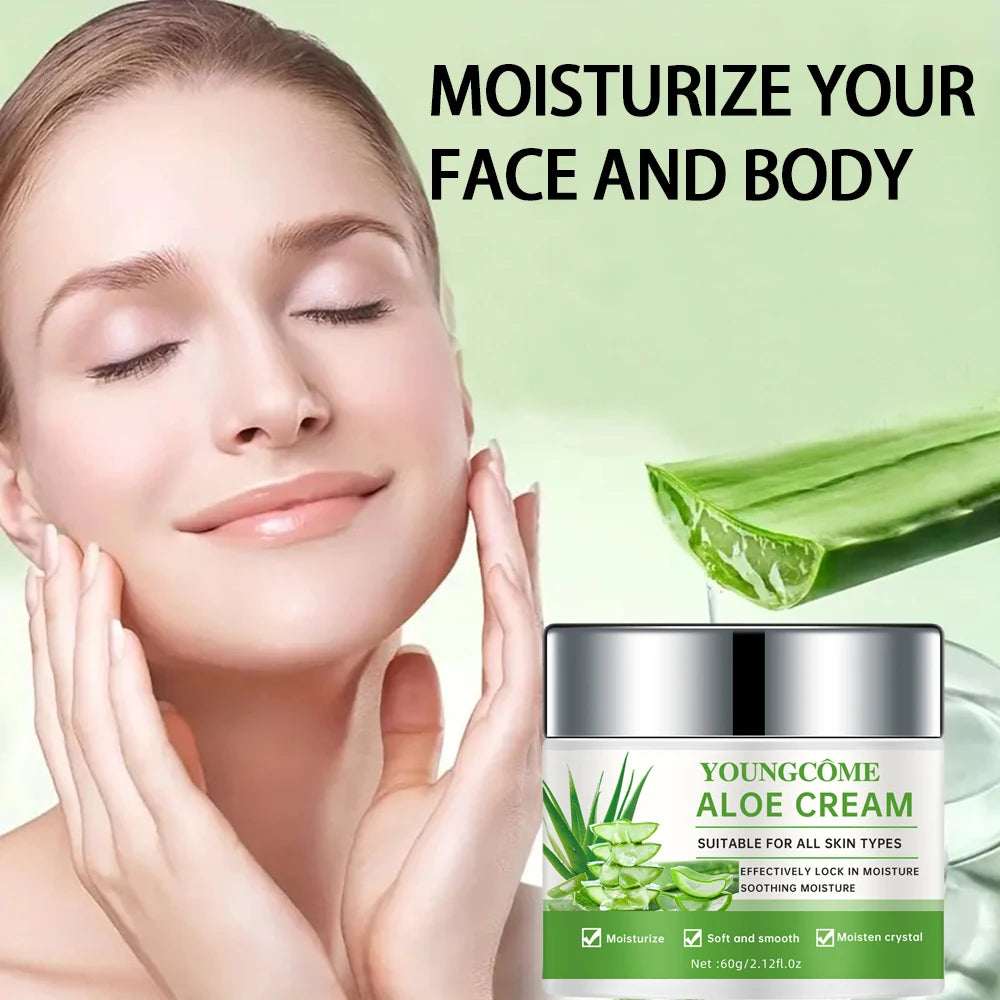 Youngcôme | Aloe cream | Soothing & Moisture-Locking for All Skin Types