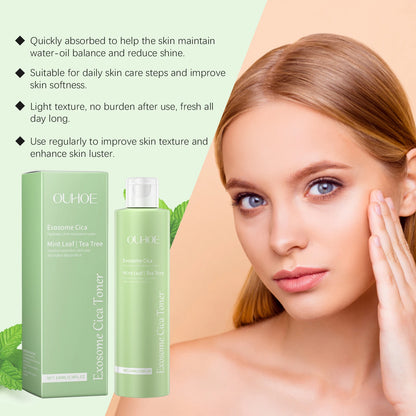 Ouhoe | Exosome Cica, Mint Leaf & Tea Tree Toner | Soothing, Refreshing & Clarifying Care