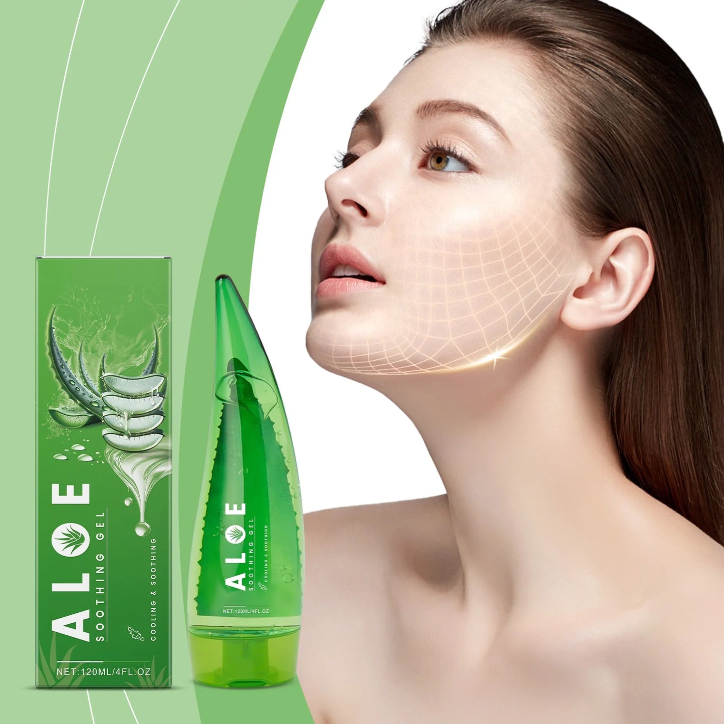 OceAura Aloe Soothing Gel | Cooling, Hydrating & Skin-Calming Care | 120ml