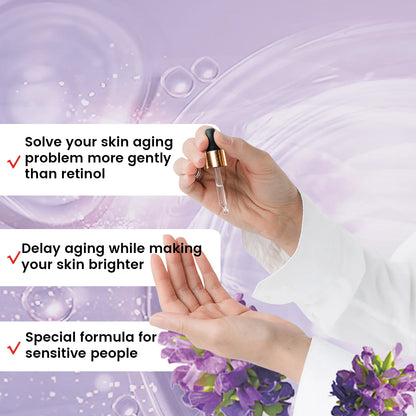SAUVASINE Bakuchiol Face Serum | Natural Retinol Alternative | Anti-Aging, Wrinkle-Fading & Firm-Hydrating Care | 30ml