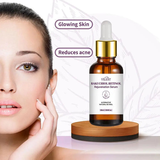 YILEST Bakuchiol Retinol Rejuvenation Serum | Natural Retinol Alternative with Vitamin Complex | Anti-Wrinkle & Skin Firming | 1/2pcs x 30ml