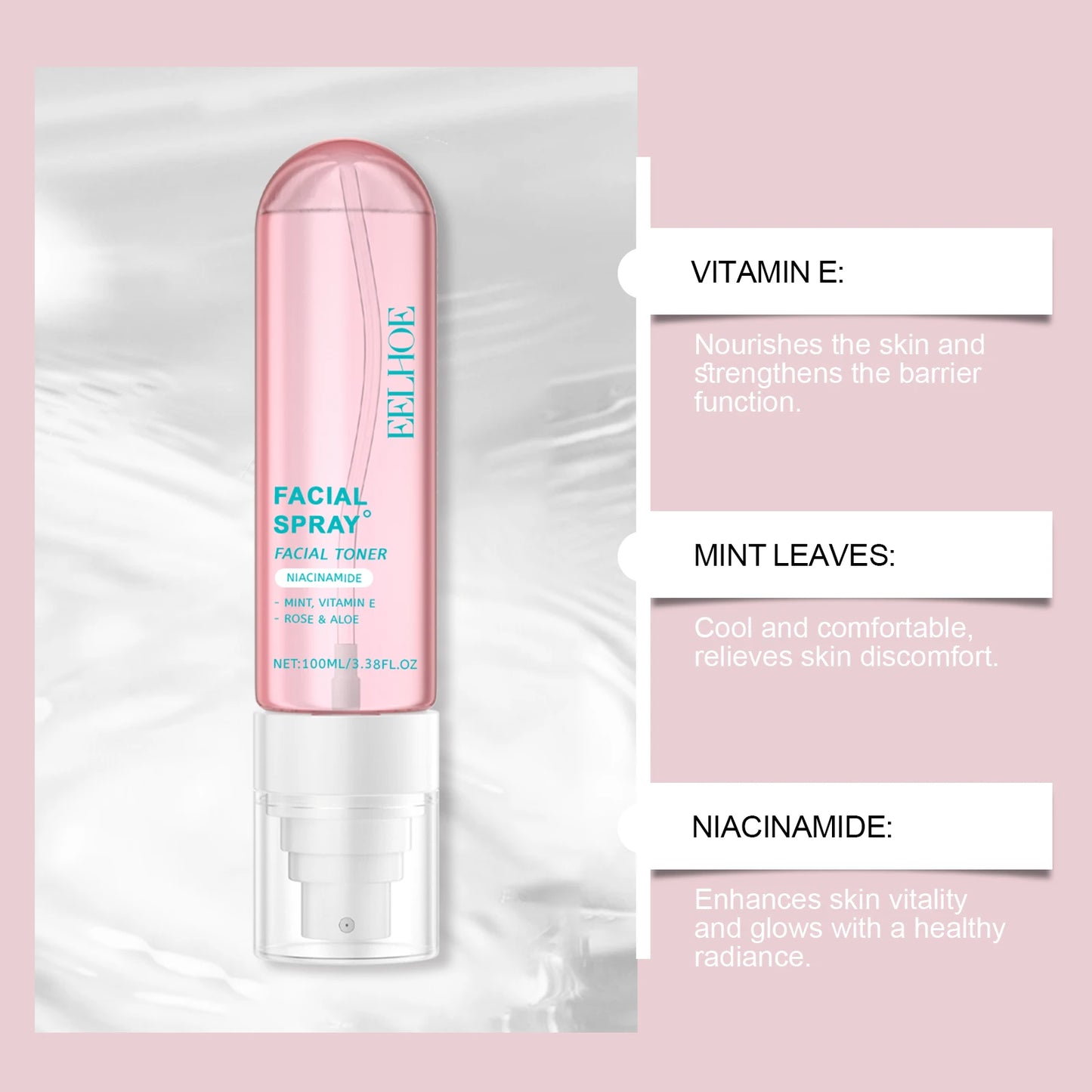 Niacinamide Toner Spray | Moisturizing, Brightening & Tone-Perfecting Skincare | Hydrates & Smooths Dull Skin