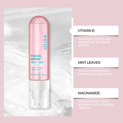 Niacinamide Toner Spray | Moisturizing, Brightening & Tone-Perfecting Skincare | Hydrates & Smooths Dull Skin