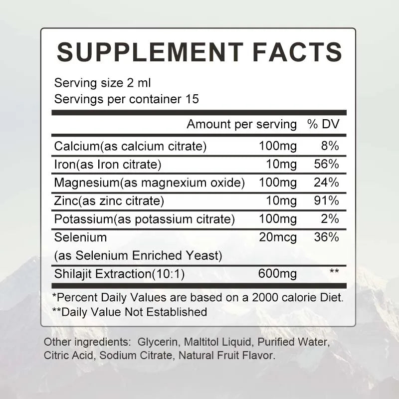 Orgmax | Shilajit Liquid Drops | Energy & Immune Support