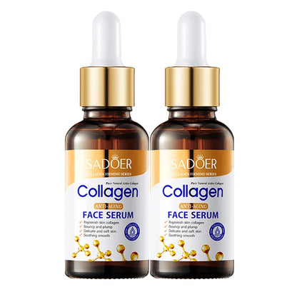 SADOER Collagen Face Serum | Anti-Aging, Moisturizing & Firming Facial Essence | Replenishes Collagen for Plump, Smooth Skin | 1/2/3pcs