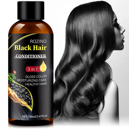 3 IN 1 Black Hair Conditioner, Which Can Fix Hair, Make Hair Smooth, Dry And Coarse, Smooth Bifurcated, Healthy And Bea