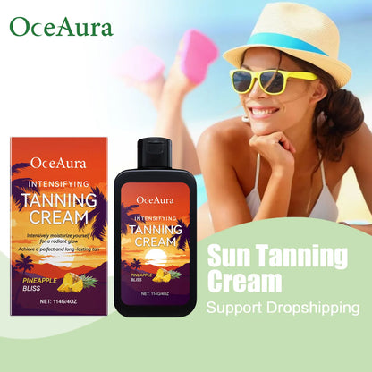 Body Tanning Cream In Solarium Accelerate Skin Bronzing Strengthen Melanin Promote Healthy Skin Tone Natural Self Tanning Lotion