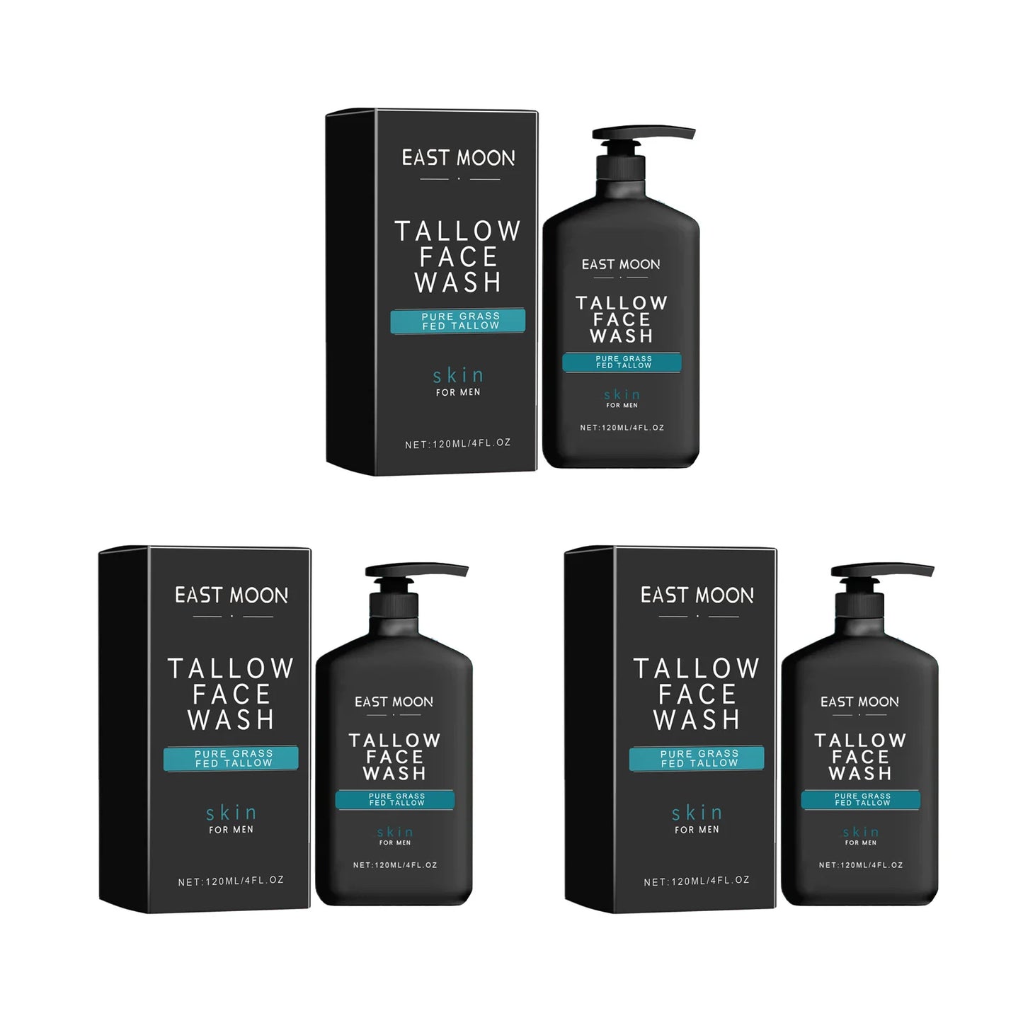 EAST MOON | Grass-Fed Tallow | Deep Cleansing & Oil Control for Men